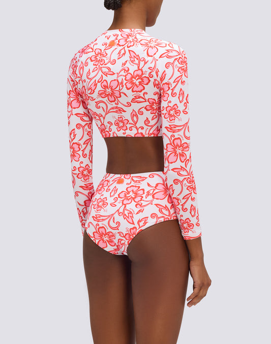 IPANEMA - BIKINI SLIP CULOTTE A VITA ALTA STAMPA SK23