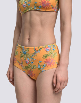 IPANEMA - SLIP CULOTTE À TAILLE HAUTE IMPRIMÉ SWEET PARROT