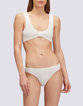 EMBOSSED FABRIC BRALETTE TOP