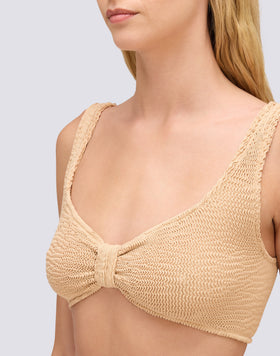 TOP BRALETTE IN TESSUTO GOFFRATO