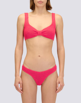 SLIP À COUTURE BASSE EN TISSU GAUFRÉ