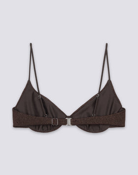 KEIRA - HAUT DE MAILLOT DE BAIN BRALETTE EN LUREX