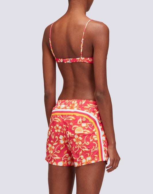 COAST - REPREVE® BEACH SHORTS WITH HIBISCUS PRINT