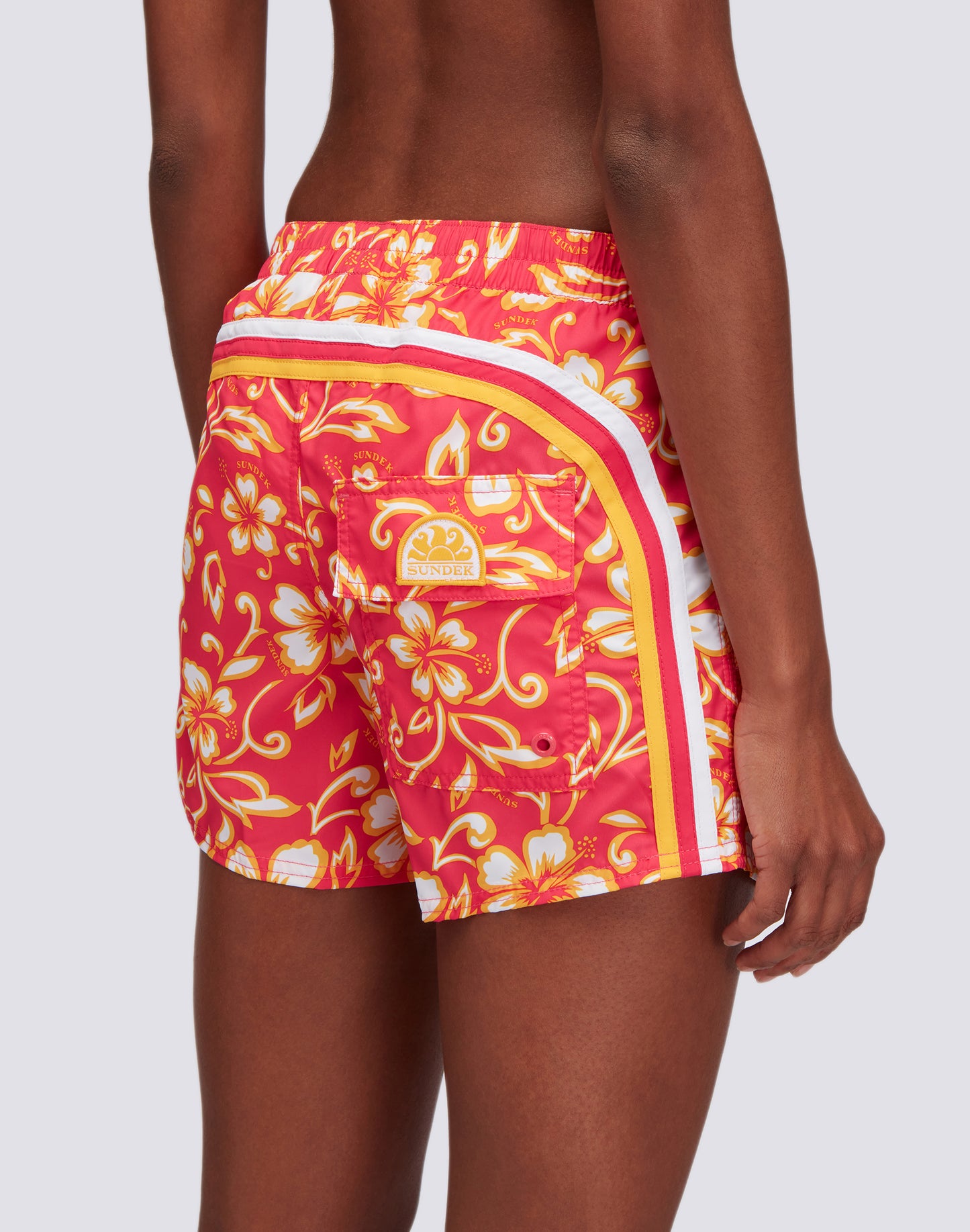 COAST - REPREVE® BEACH SHORTS WITH HIBISCUS PRINT