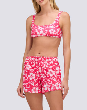 COAST - SHORT DE BAIN REPREVE® AVEC IMPRIMÉ HIBISCUS SK23