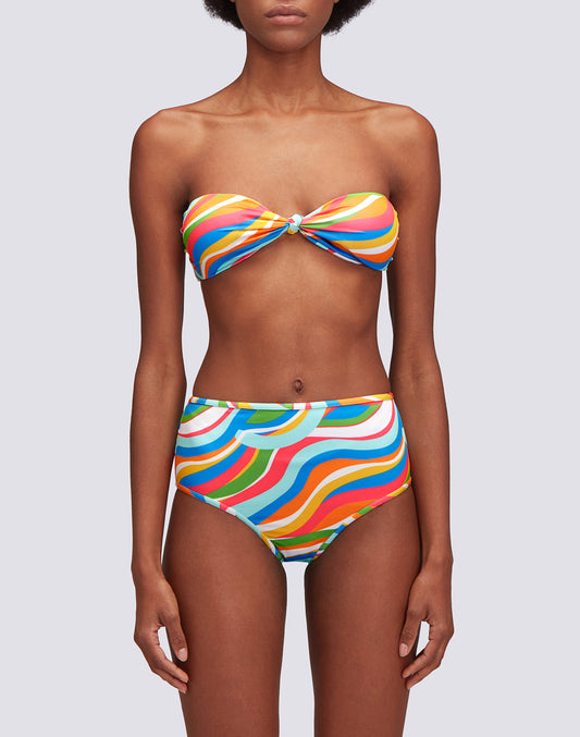 GARDNER - TOP DE FAJA CON ESTAMPADO MULTICOLOR