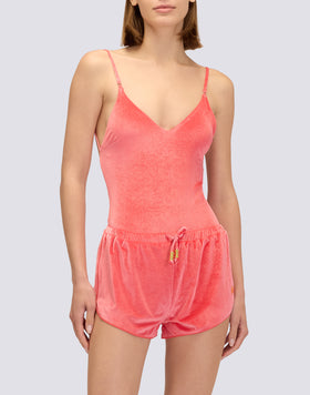 HAYWORTH - COSTUME A PANTALONCINO DONNA IN VELLUTO