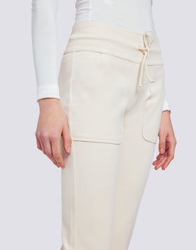 PANTALON DROIT AVEC BAS ÉLASTIQUÉ DEBRA