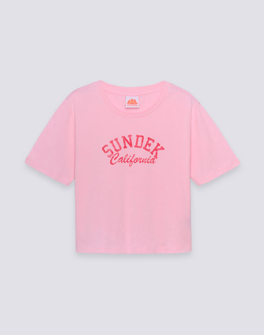 WOMEN'S CROPPED VINTAGE WASH T-SHIRT