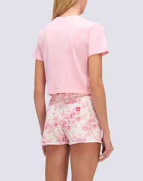 WOMEN'S CROPPED VINTAGE WASH T-SHIRT