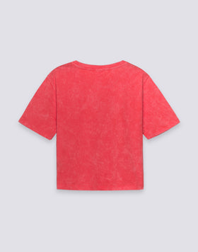 T-SHIRT CROP VINTAGE WASH POUR FEMME