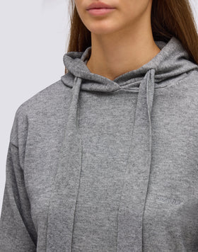 SUDADERA DE MUJER DE PUNTO CON LOGOTIPO BORDADO
