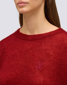 WOMEN'S CREW-NECK MOHAIR SWEATER