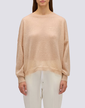 WOMEN'S CREW-NECK MOHAIR SWEATER