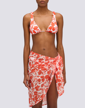 PAREO CON STAMPA PATCHY FLOWERS