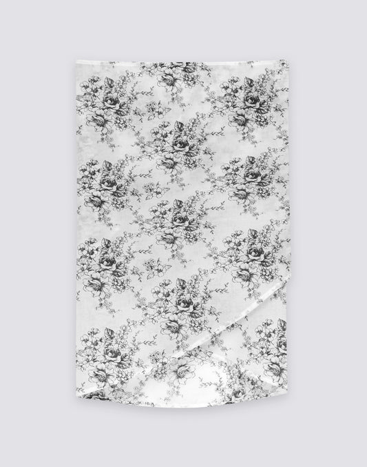 ROSE DE JOIE PRINT COTTON VOILE SARONG