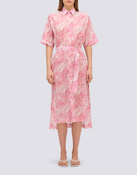 CAMISERO LARGO CON ESTAMPADO FLEUR DE JOIE