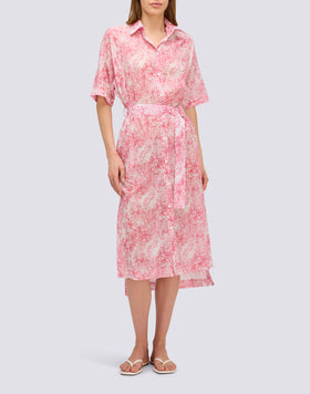 CAMISERO LARGO CON ESTAMPADO FLEUR DE JOIE