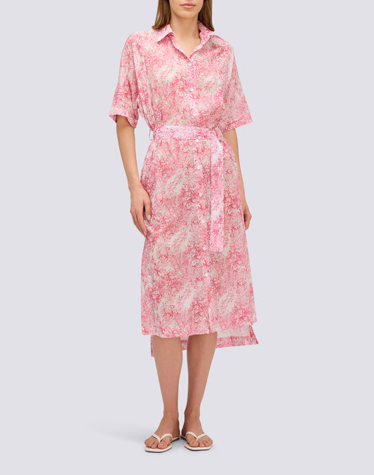 CAMISERO LARGO CON ESTAMPADO FLEUR DE JOIE