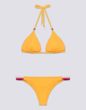 JENNIFER HAUT EN TRIANGLE ET SLIP FIXE ARC-EN-CIEL