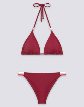 JENNIFER TRIANGLE TOP AND FIXED RAINBOW BOTTOM