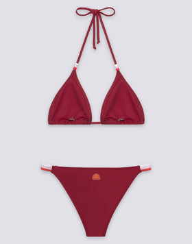 JENNIFER TRIANGLE TOP AND FIXED RAINBOW BOTTOM