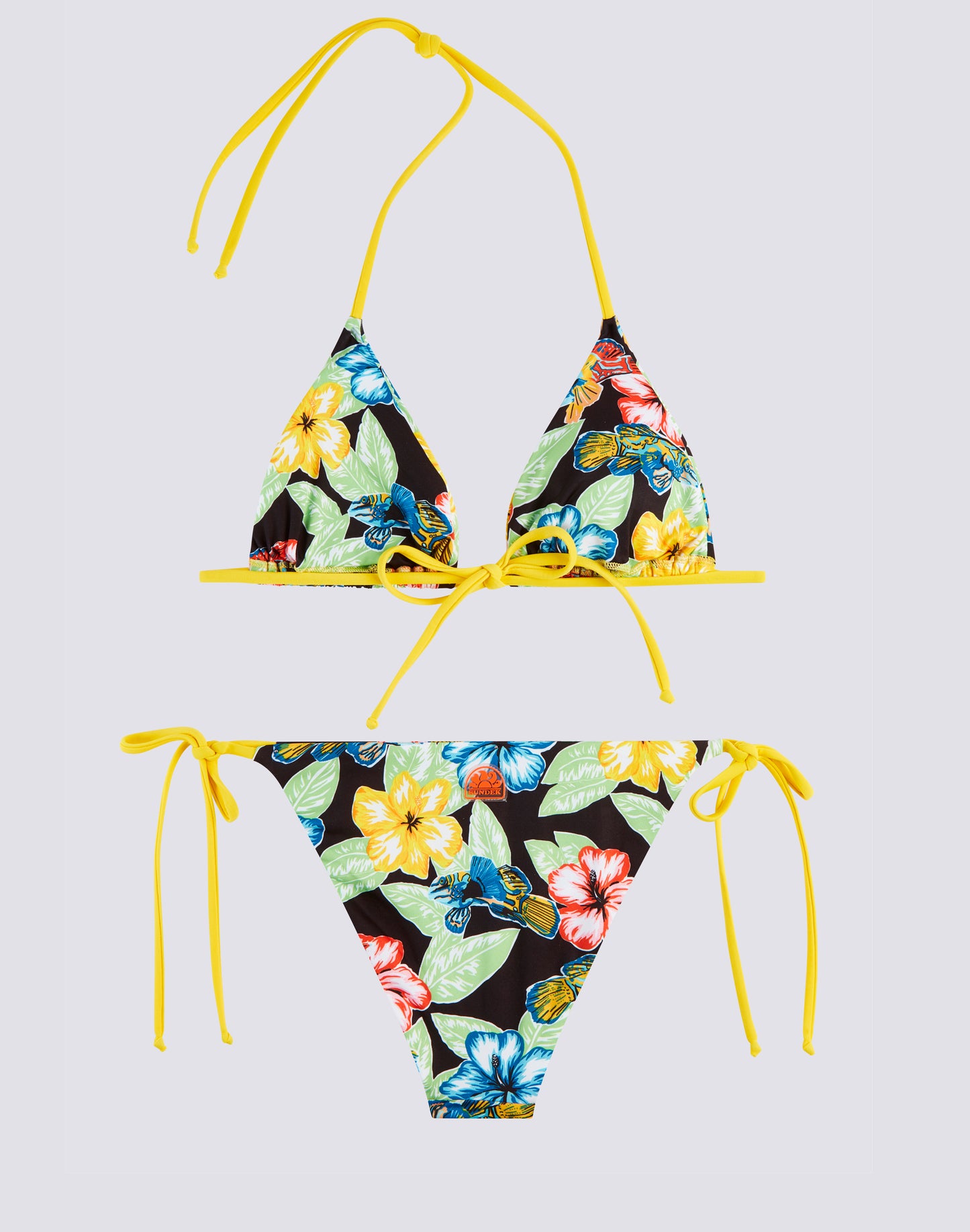 BIKINI ESTAMPADO FLORAL NEGRO ANIMAL FISH