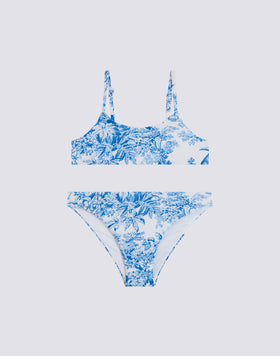 BIKINI CON TOP A FASCIA E SLIP FISSO TOILE DE JOUY