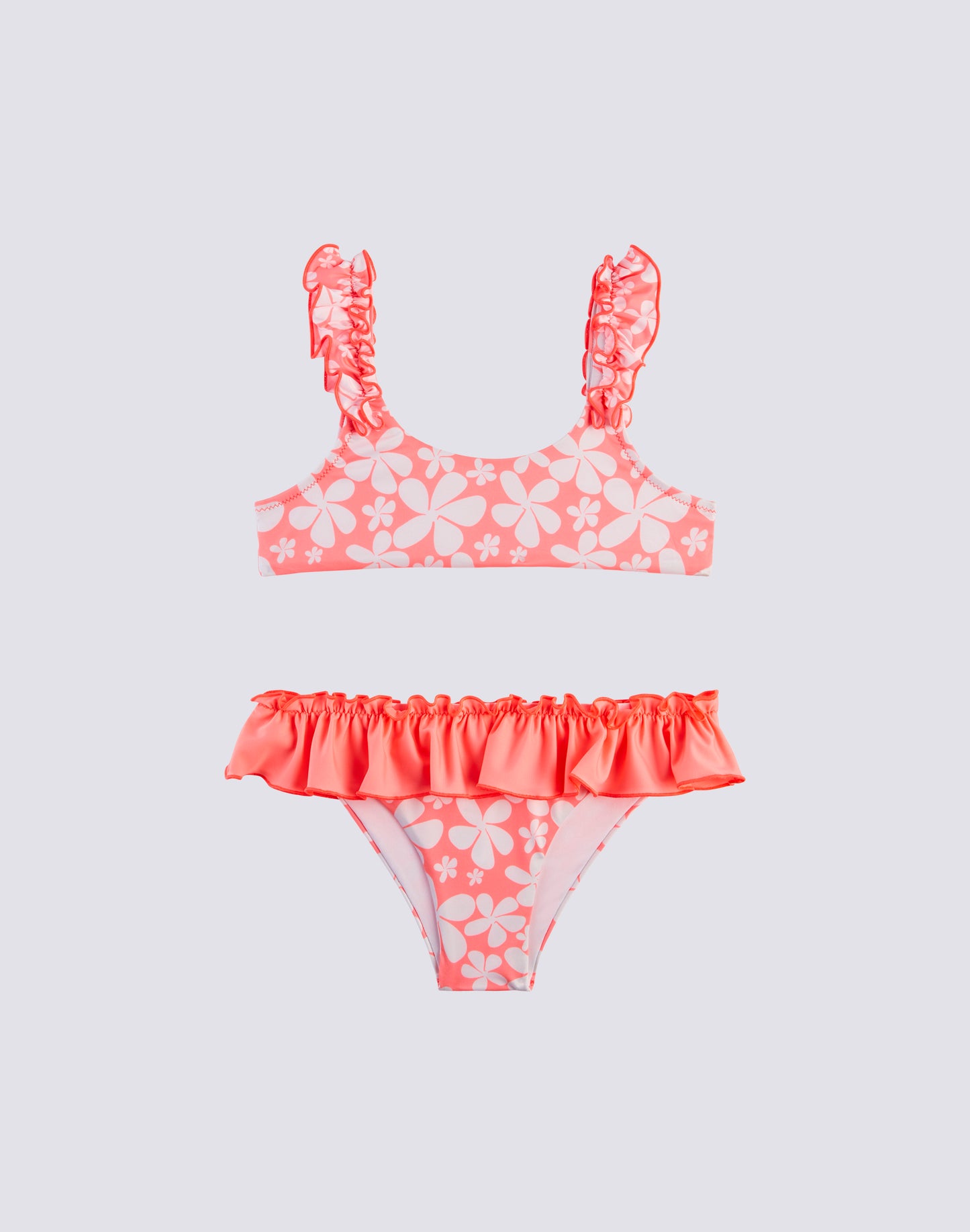 BIKINI TOP AND BRIEF WITH RUFFLES