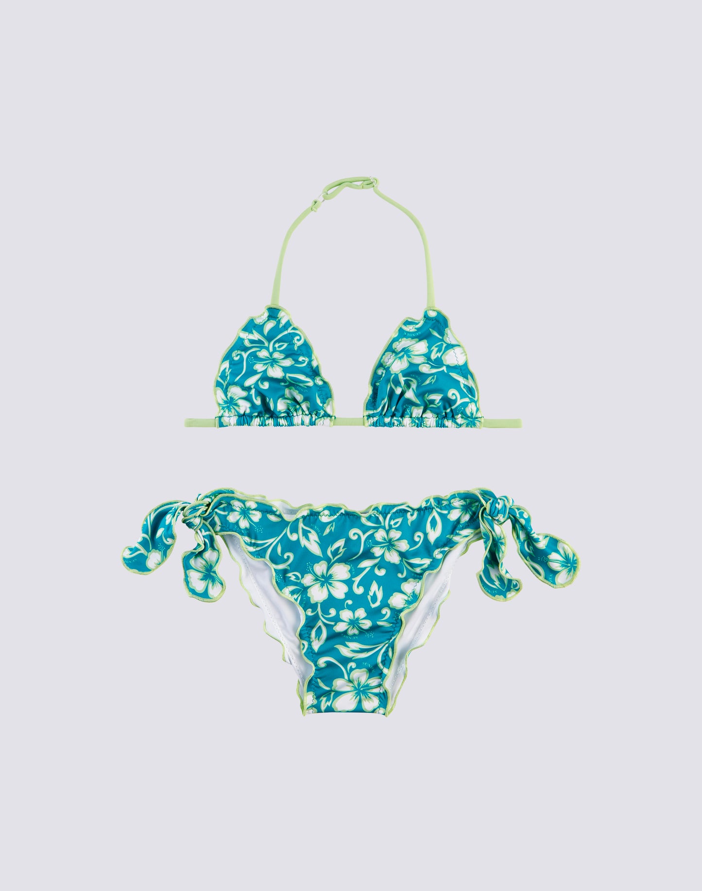 BIKINI FILLE IMPRIMÉ HIBISCUS SK23