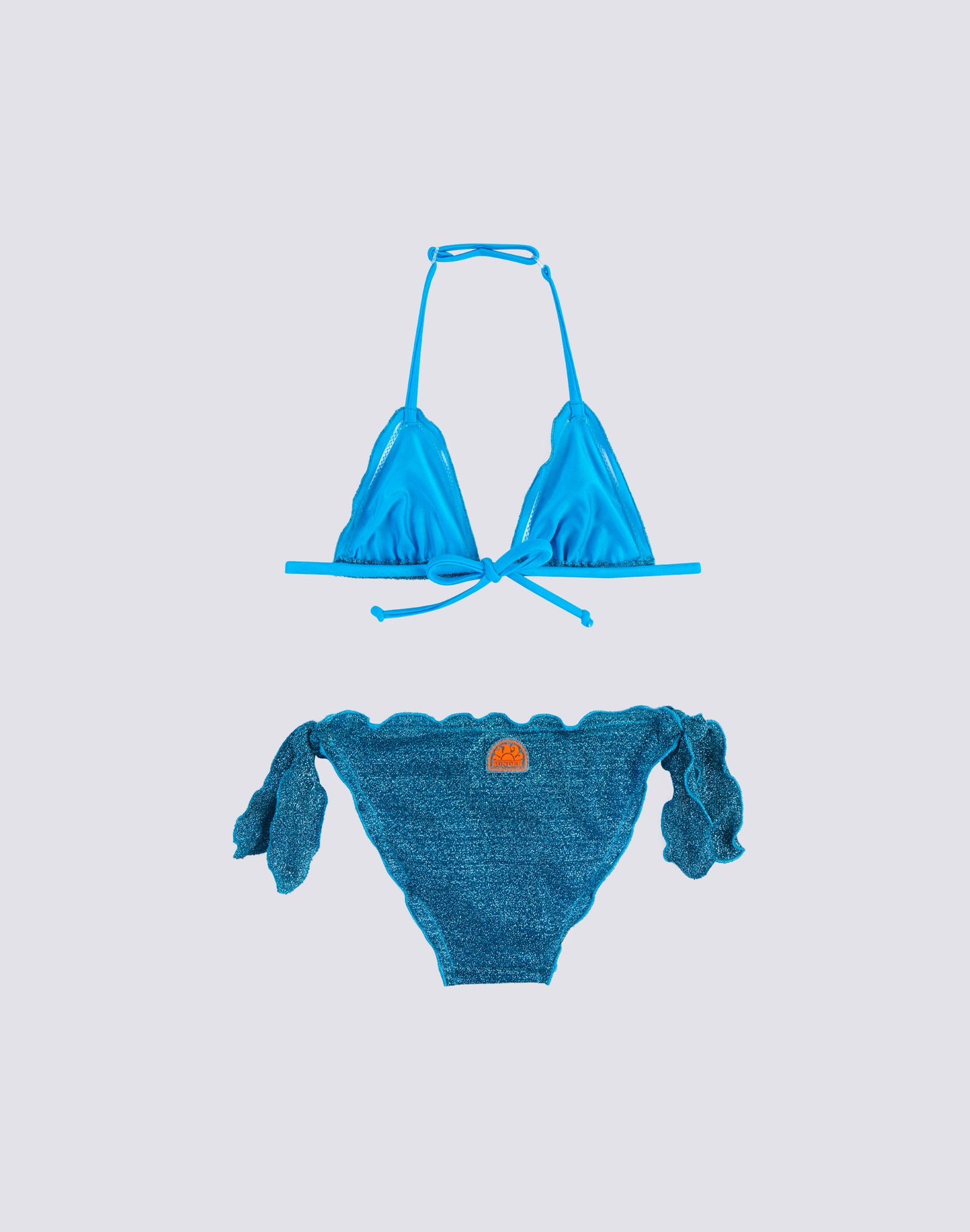 MINI MAGNOLIA BIKINI CON TOP A TRIANGOLO E SLIP CON FIOCCHI