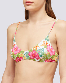 LAUDERDALE - TOP BRALETTE WITH TROPICANA PRINT