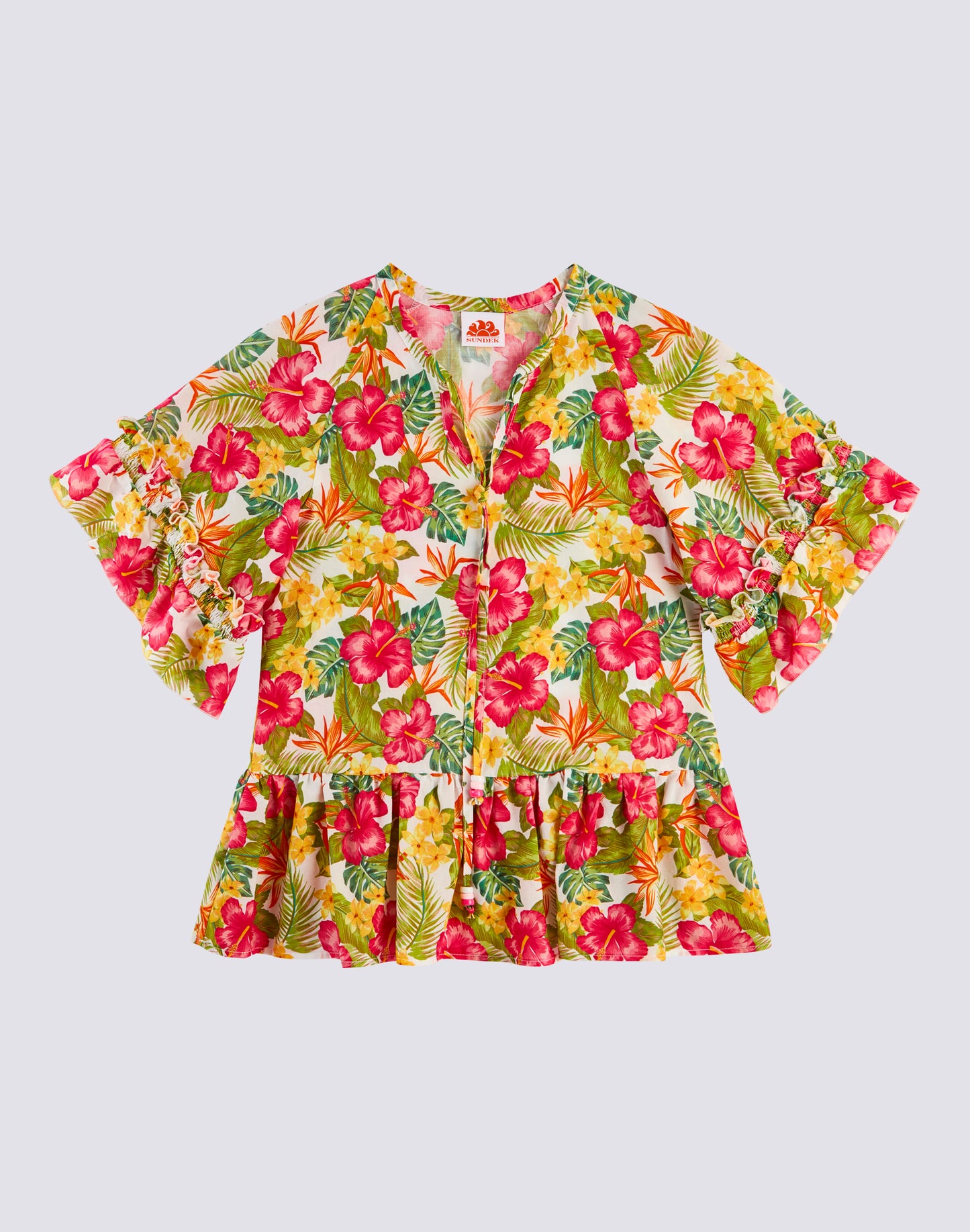 MINI CAFTAN IMPRIMÉ TROPICANA