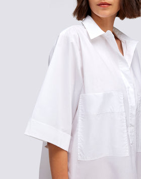 POPLIN SHORT DRESS