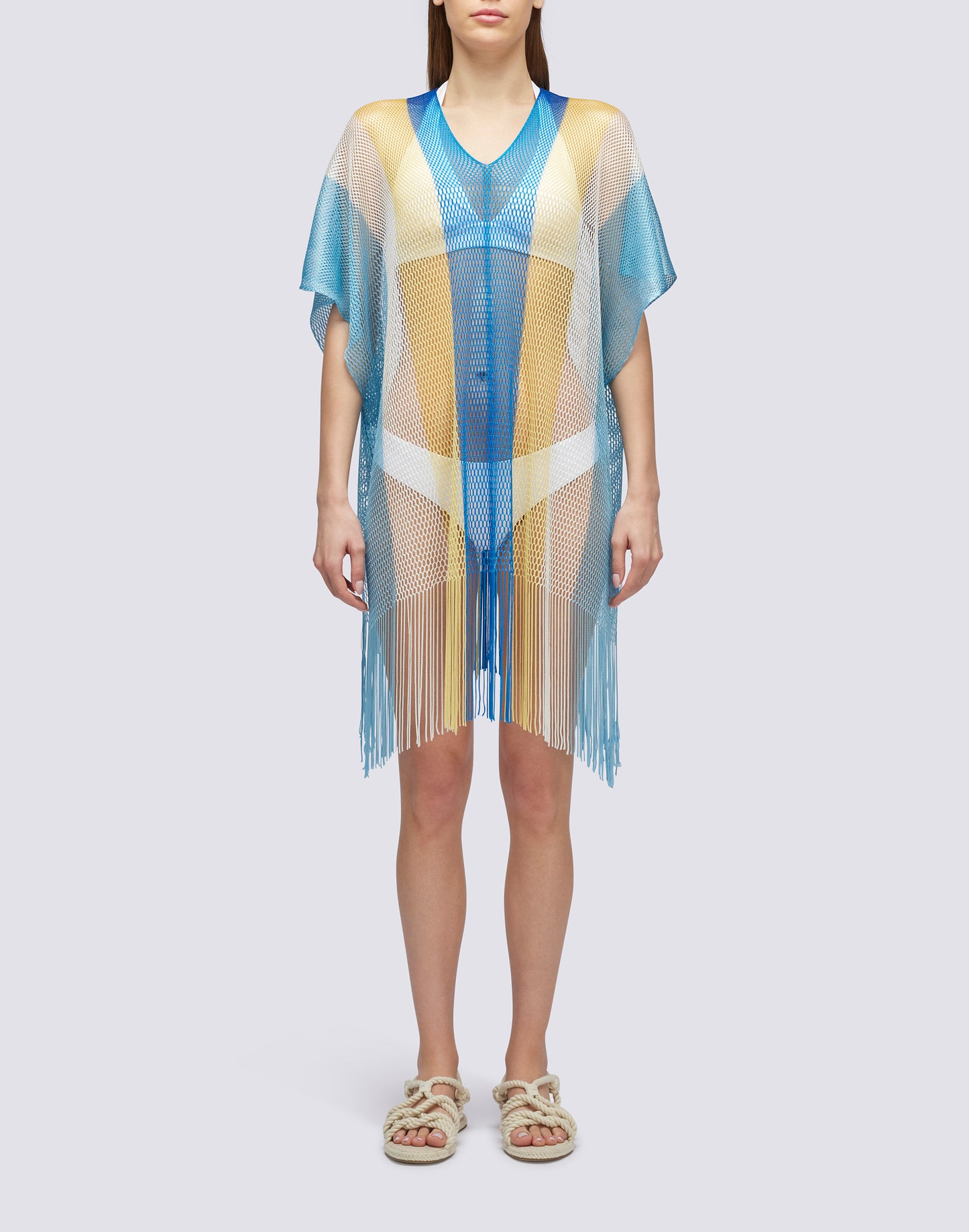 KAFTAN WITH FRINGES