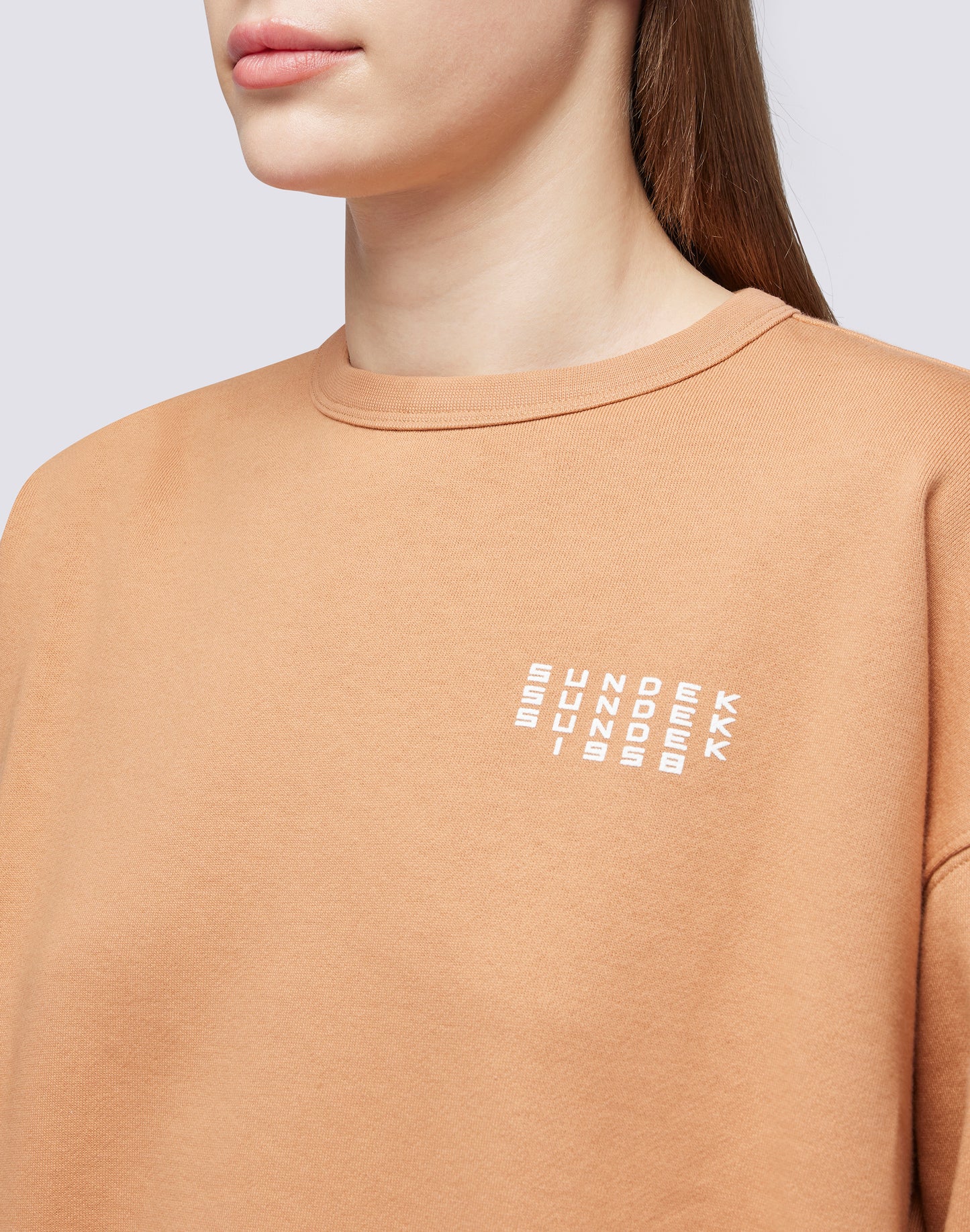 CREW NECK SWEATSHIRT WITH PRINTED LOGO