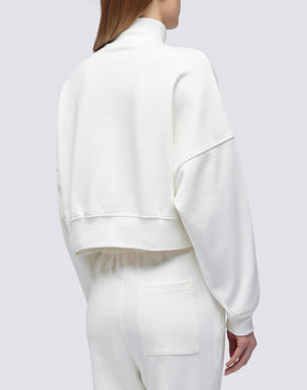 FULL ZIP SWEATSHIRT WITH PRINTED LOGO