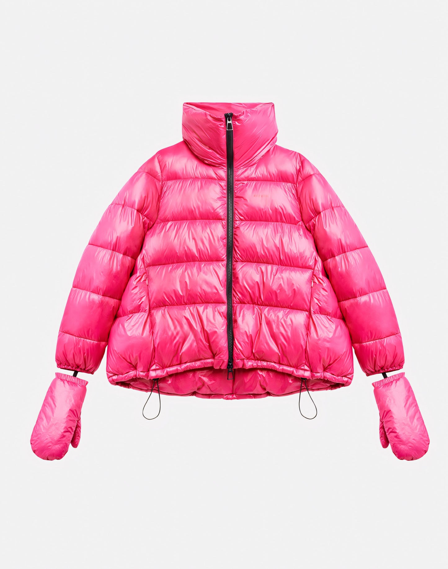 DOWN JACKET WITH DETACHABLE GLOVES