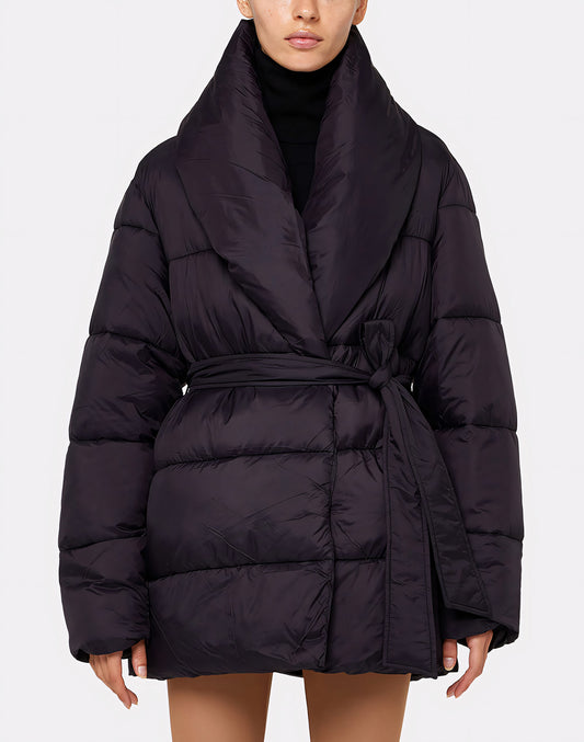 DOWN JACKET WITH BELT