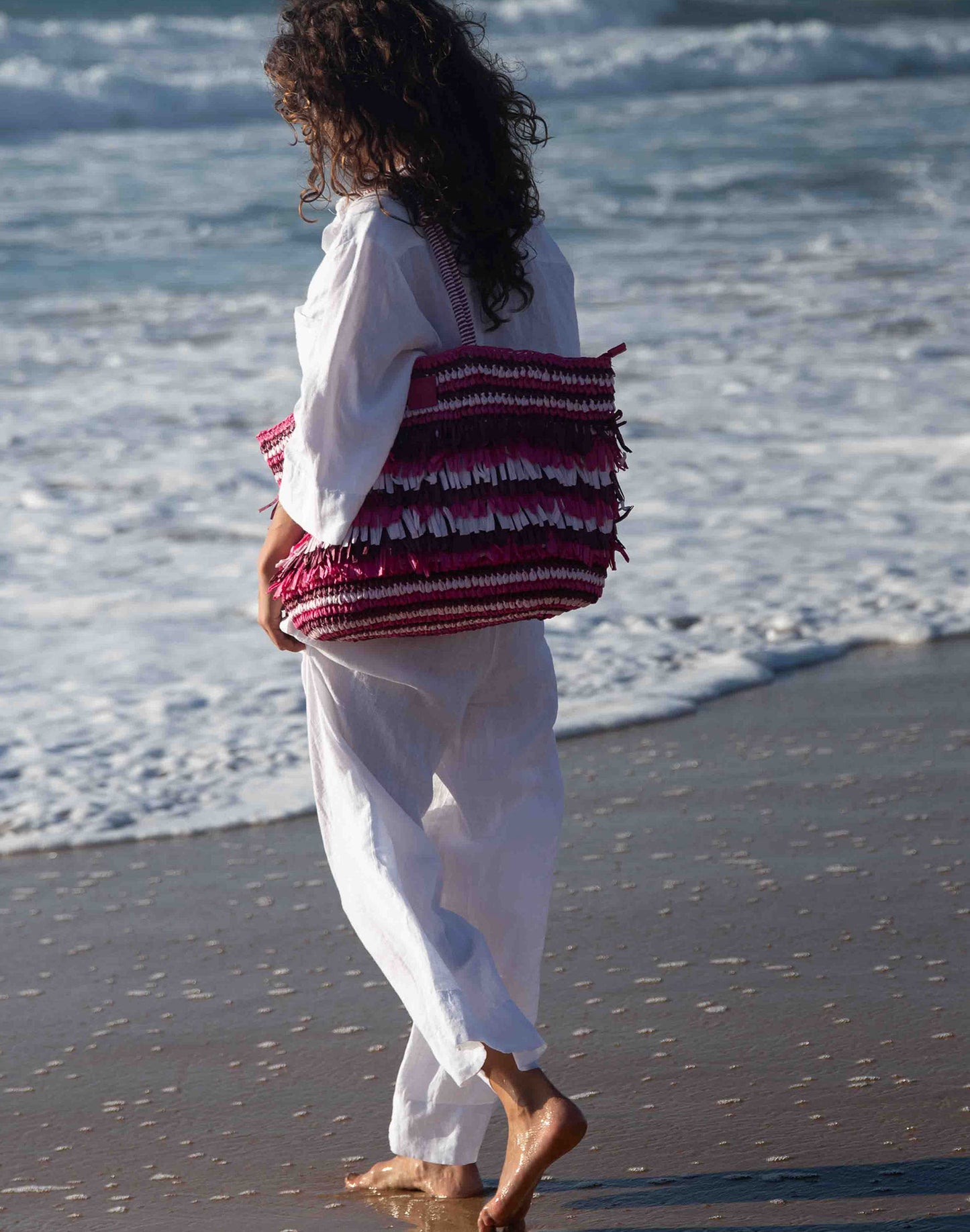 LIBERA - SAC EN PAILLE EN PAPIER À FRANGES