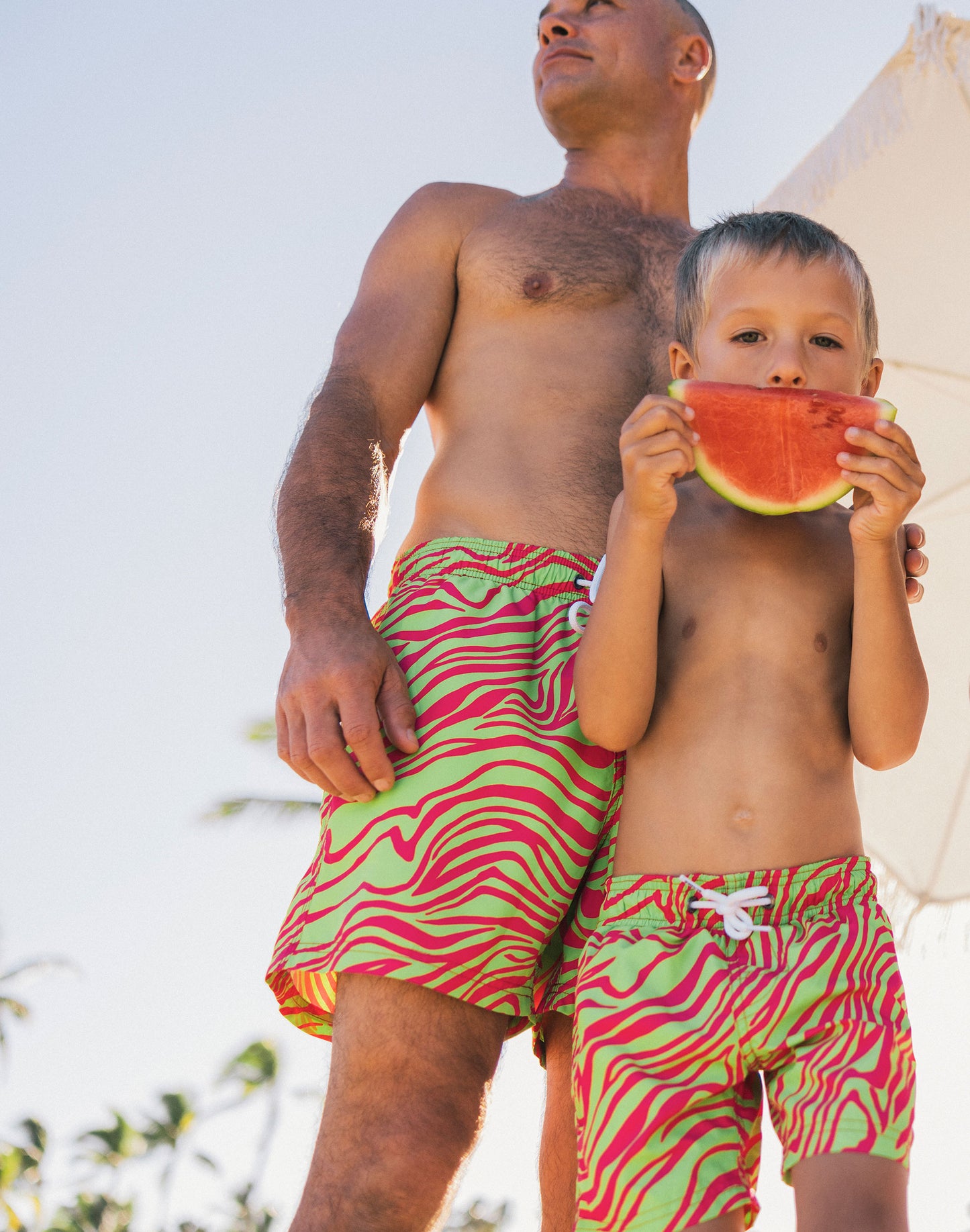 MAILLOT DE BAIN HOMME IMPRIMÉ ZÉBRÉ