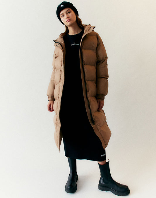 LONG DOWN JACKET WITH SIDE ZIPS