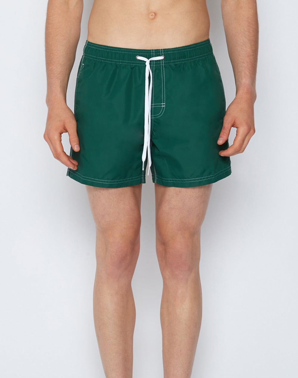 SHORT DE BAIN COURT À TAILLE ÉLASTIQUE TAFFETA ICONIQUE