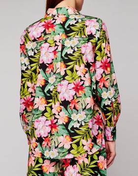 CHEMISE EN COTON À IMPRIMÉ FLORAL