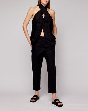 SOLID COLOR POPLIN TOP