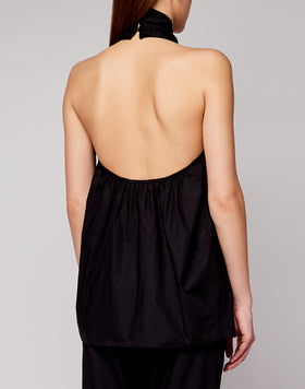 SOLID COLOR POPLIN TOP