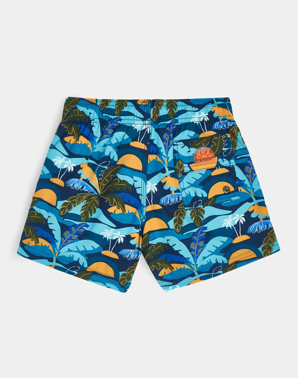 STRETCH WAIST SWIM TRUNKS