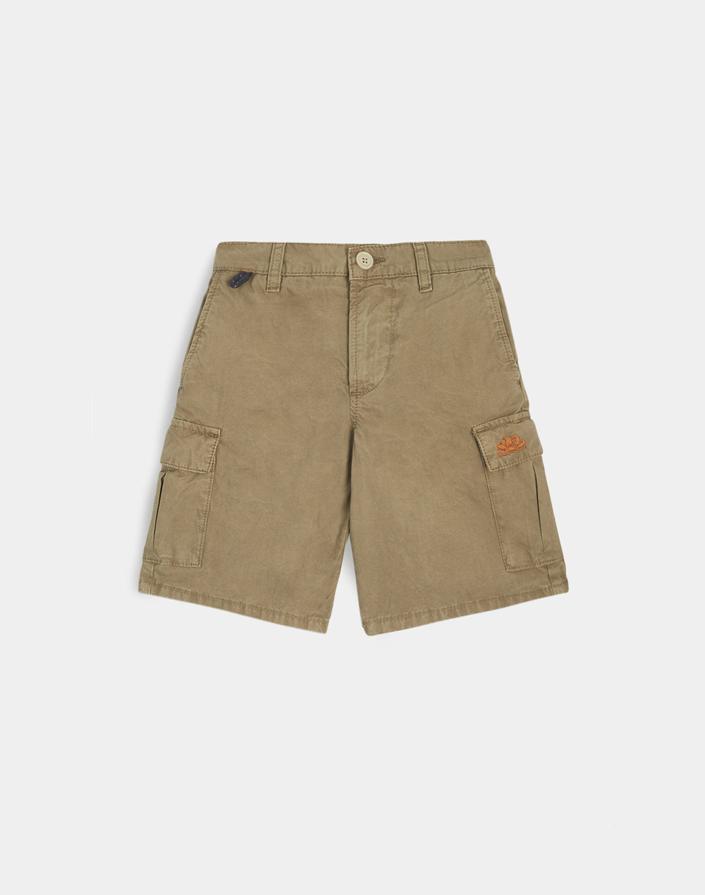 SHORT CARGO EN TISSU GARMENT DYED AVEC ARC-EN-CIEL