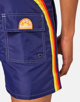MID-LENGTH SWIM SHORTS WITH A FIXED WAISTBAND
