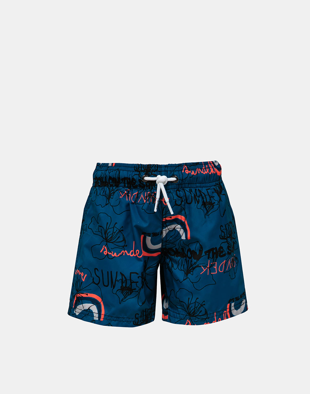 SHORT SWIM SHORTS WITH AN ELASTICATED WAISTBAND